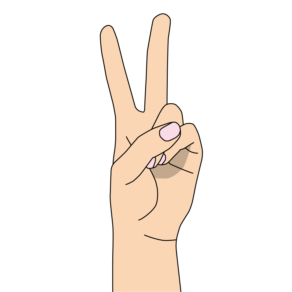 2本指の手