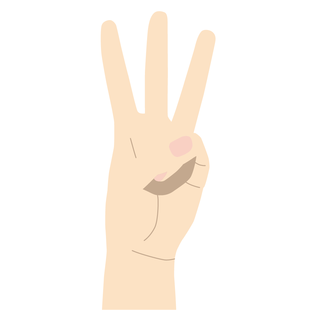 3本指の手 Otete Picture