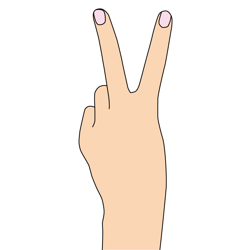 2本指の手